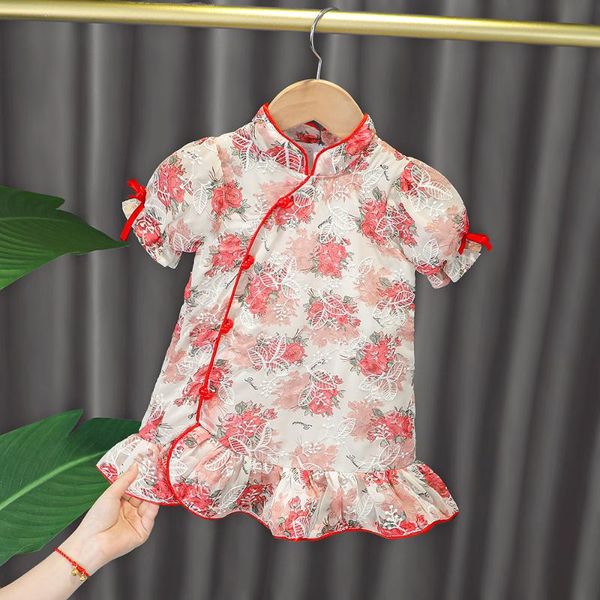 summer chinese style children's vintage cheongsam floral print ruffles short sleeve girls kids princess party dress vestidos girl', Red;yellow
summer chinese style children's vintage cheongsam floral print ruffles short sleeve girls kids princess party dress vestidos girl', Red;yellow