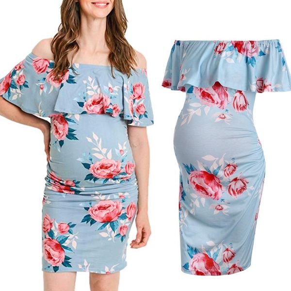 maternity dresses sagace pregnant dress floral printing short sleeve off shoulder casual daily women nursing, White
maternity dresses sagace pregnant dress floral printing short sleeve off shoulder casual daily women nursing, White