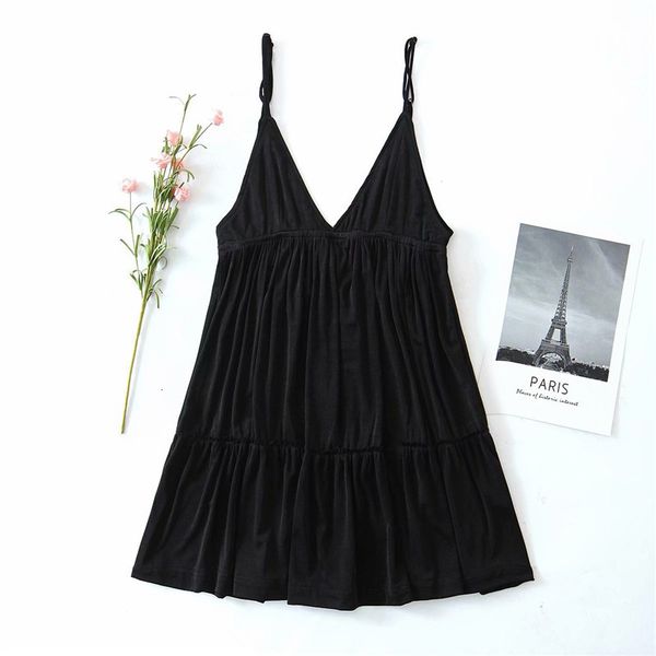 casual dresses women sprint summer fashion za cascade pleated black mini sling female v-neck spaghetti strap dress chic tx9i, Black;gray
casual dresses women sprint summer fashion za cascade pleated black mini sling female v-neck spaghetti strap dress chic tx9i, Black;gray