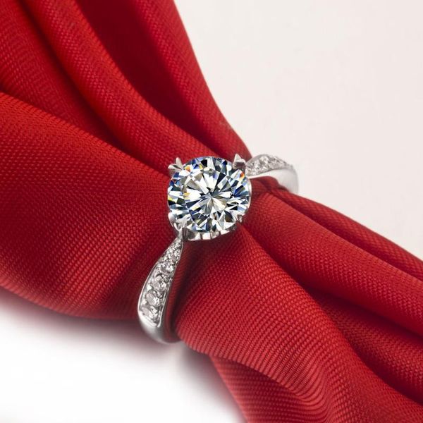solid 18k 750 white gold 1ct round diamond ring wedding engagement romantic marriage for bride cluster rings, Golden;silver
solid 18k 750 white gold 1ct round diamond ring wedding engagement romantic marriage for bride cluster rings, Golden;silver