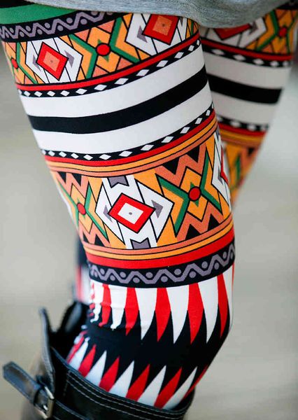 women's pants style national leggings printed show thin boot pencil a978, Black;white
women's pants style national leggings printed show thin boot pencil a978, Black;white