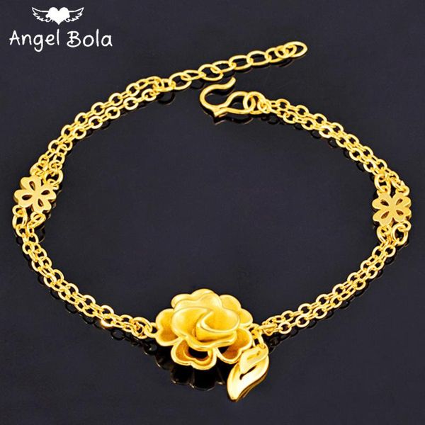 link, chain muslim fashion luxury exquisite romantic gold rose flower female charm bracelet boutique jewelry wedding party holiday gift, Black
link, chain muslim fashion luxury exquisite romantic gold rose flower female charm bracelet boutique jewelry wedding party holiday gift, Black