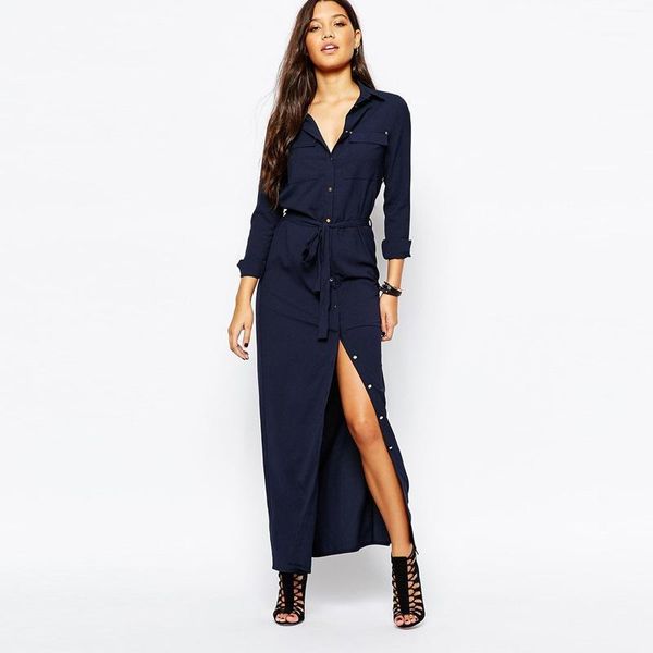 casual dresses olgitum 2021 fashion spring women long sleeve maxi dress collar buttons chiffon open slit vestidos dr352, Black;gray
casual dresses olgitum 2021 fashion spring women long sleeve maxi dress collar buttons chiffon open slit vestidos dr352, Black;gray