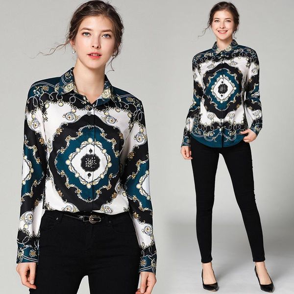 women's blouses & shirts 2021 spring summer fall runway vintage print collar long sleeve ol turn-down neck womens party casual shirt bl, White
women's blouses & shirts 2021 spring summer fall runway vintage print collar long sleeve ol turn-down neck womens party casual shirt bl, White