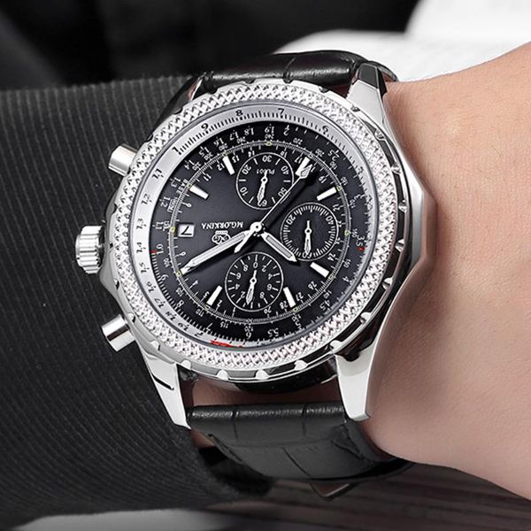 wristwatches orkina business fashion casual black men watches leather band chronograp quartz relogio masculino zegarek meski, Slivery;brown
wristwatches orkina business fashion casual black men watches leather band chronograp quartz relogio masculino zegarek meski, Slivery;brown