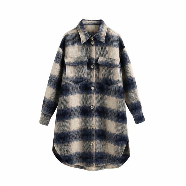 women's jackets winter fashion ladies blue thick woolen long jacket women casual sleeve plaid outwear streetwear coats chic 6f9c, Black;brown
women's jackets winter fashion ladies blue thick woolen long jacket women casual sleeve plaid outwear streetwear coats chic 6f9c, Black;brown