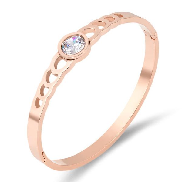 bangle summer hollow round circles cz crystal for women jewelry gold color titanium steel love wholesale, Black
bangle summer hollow round circles cz crystal for women jewelry gold color titanium steel love wholesale, Black