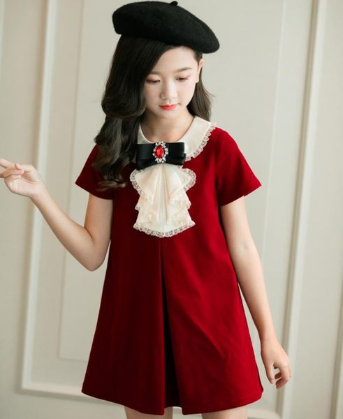 girl's dresses children girls xmas velvet dress for elder kids year red a-line formal vestido with bows high market vintage clothes, Red;yellow
girl's dresses children girls xmas velvet dress for elder kids year red a-line formal vestido with bows high market vintage clothes, Red;yellow