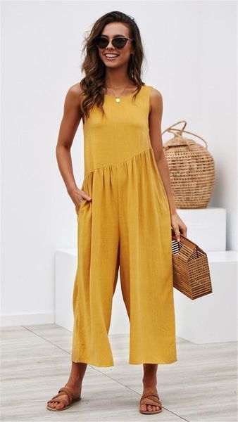 tank jumpsuit backless women rompers solid overalls combinaison femme monos mujer verano ropa summer woman casual jumpsuits women's &, Black;white
tank jumpsuit backless women rompers solid overalls combinaison femme monos mujer verano ropa summer woman casual jumpsuits women's &, Black;white