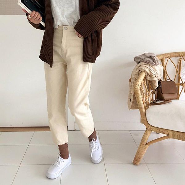 women's pants & capris korean version of the high waist loose straight cotton casual nine points female wide leg denim wash trousers., Black;white
women's pants & capris korean version of the high waist loose straight cotton casual nine points female wide leg denim wash trousers., Black;white