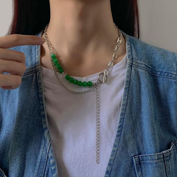 pendant necklaces ingemark vintage iron metal long chain necklace for women men natural marble green bead lariat lasso choker jewelry, Silver
pendant necklaces ingemark vintage iron metal long chain necklace for women men natural marble green bead lariat lasso choker jewelry, Silver