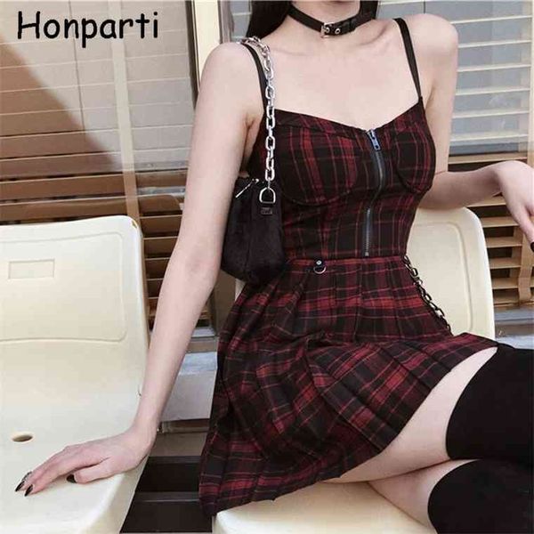 dark gothic womens autumn strap plaid mini dress high waist v-neck female street fashion pleated a-line dresses lady clothing, Black;gray
dark gothic womens autumn strap plaid mini dress high waist v-neck female street fashion pleated a-line dresses lady clothing, Black;gray