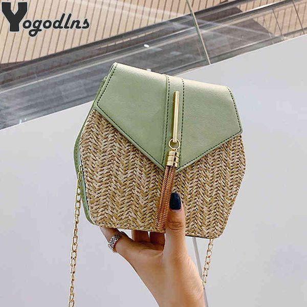shopping bags hex-shape mulit style straw+leather handbag women summer rattan handmade woven fashion beach circle bohemia shoulder220307
shopping bags hex-shape mulit style straw+leather handbag women summer rattan handmade woven fashion beach circle bohemia shoulder220307