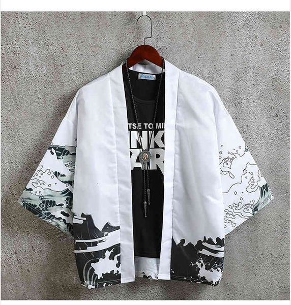 shirt summer robe, and korean shirt jacket, thin beach seven-point shirt, student japanese sunscreen clothing, class service, White;black
shirt summer robe, and korean shirt jacket, thin beach seven-point shirt, student japanese sunscreen clothing, class service, White;black