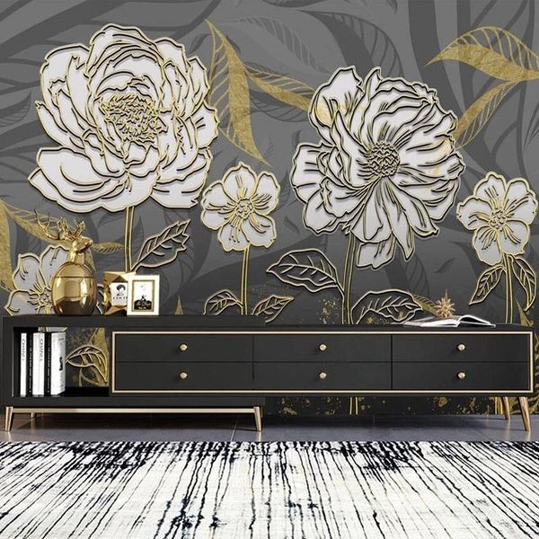 wallpapers custom mural wallpaper modern light luxury 3d flower golden embossed line background wall painting living room papel de parede
wallpapers custom mural wallpaper modern light luxury 3d flower golden embossed line background wall painting living room papel de parede