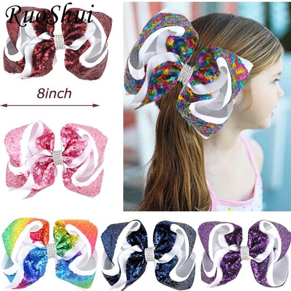 hair accessories 8 inch rhinestone large bows with alligator clips sequins ribbon hairgrips headwear bowknot women/girls, Slivery;white
hair accessories 8 inch rhinestone large bows with alligator clips sequins ribbon hairgrips headwear bowknot women/girls, Slivery;white