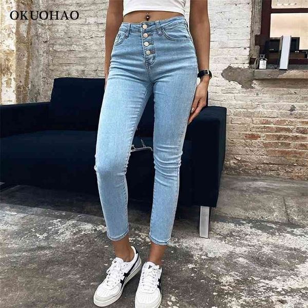 stretch high waist jeans women skinny slim fashion washed trousers female denim pencil pants elastic ninth 210924, Blue
stretch high waist jeans women skinny slim fashion washed trousers female denim pencil pants elastic ninth 210924, Blue