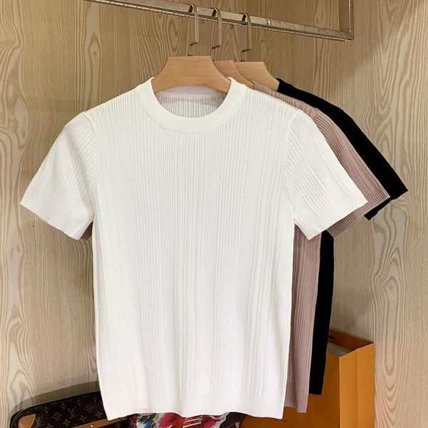 men's t-shirts summer 2022 knitted t shirt men thin solid color o neck short-sleeved slim t-shirt male streetwear tees casual clothes, White;black
men's t-shirts summer 2022 knitted t shirt men thin solid color o neck short-sleeved slim t-shirt male streetwear tees casual clothes, White;black