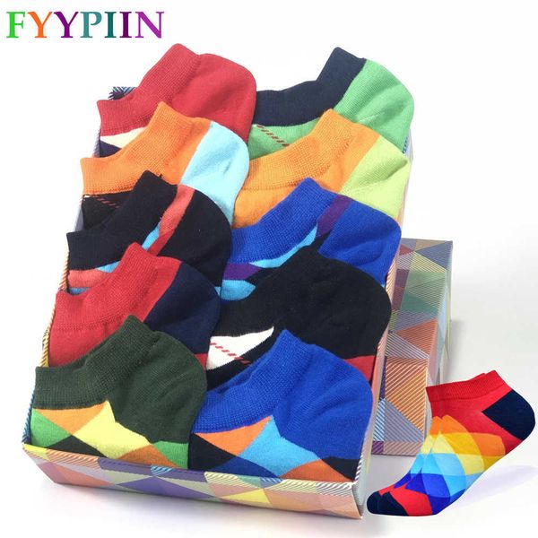 socks men's latest design boat short summer quality business geometric lattice colorful women's cotton 210727, Black
socks men's latest design boat short summer quality business geometric lattice colorful women's cotton 210727, Black