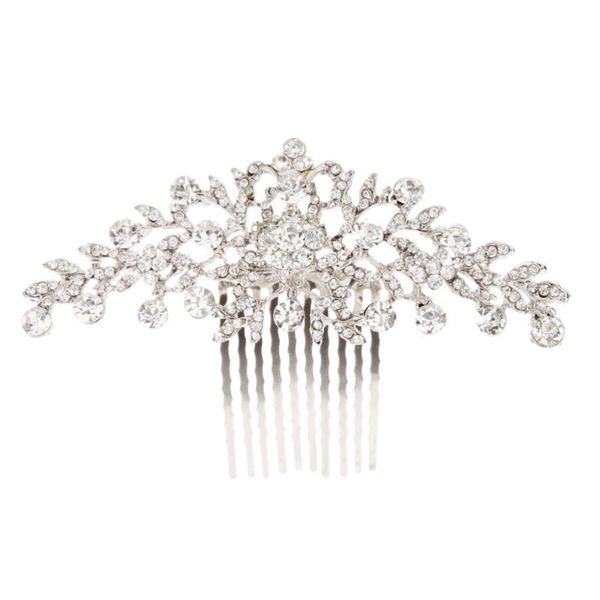 hair brushes bridal wedding flower diamante crystal rhinestone comb headpiece, Silver
hair brushes bridal wedding flower diamante crystal rhinestone comb headpiece, Silver