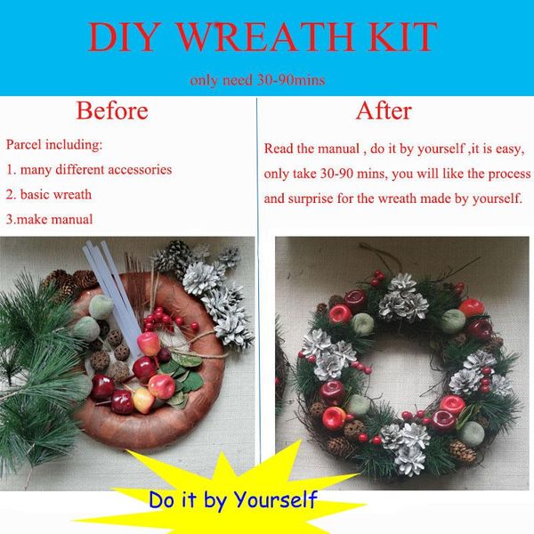 decorative flowers & wreaths autumn door wreath christmas handmade diy craft kit harvest party outdoor dried with grapevine
decorative flowers & wreaths autumn door wreath christmas handmade diy craft kit harvest party outdoor dried with grapevine