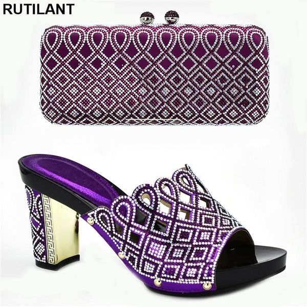 dress shoes arrival rhinestone wedding and bag set italian shoe for party in women african woen, Black
dress shoes arrival rhinestone wedding and bag set italian shoe for party in women african woen, Black