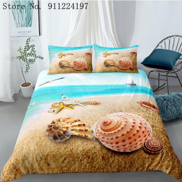 bedding sets beach conch duvet cover set comforter 3d printing luxury 3pcs quilt single double king size home textile
bedding sets beach conch duvet cover set comforter 3d printing luxury 3pcs quilt single double king size home textile
