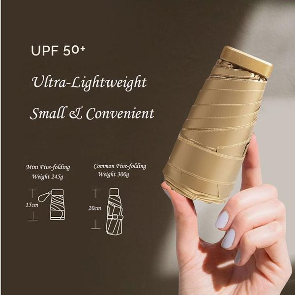 umbrellas mini umbrella, five folding ultralight flat parasol(titanium coating anti-uv, sun protection,pocket size) for outdoor activities
umbrellas mini umbrella, five folding ultralight flat parasol(titanium coating anti-uv, sun protection,pocket size) for outdoor activities