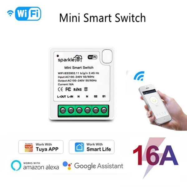 smart home control tuya mini wifi switch 16a 2-way wireless switches timer function tuya/smart life app for alexa google
smart home control tuya mini wifi switch 16a 2-way wireless switches timer function tuya/smart life app for alexa google