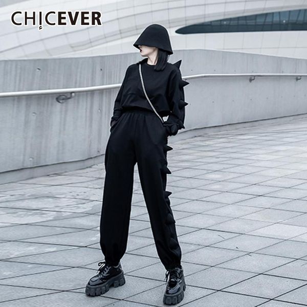 women's two piece pants chicever casual set for women o neck long sleeve sweatshirt high waist wide leg designer sets female 2021 sprin, White
women's two piece pants chicever casual set for women o neck long sleeve sweatshirt high waist wide leg designer sets female 2021 sprin, White