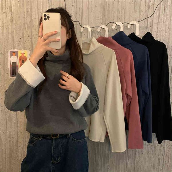 women's jackets make firm offers joker loose leisure french turtle neck edge grinding with velvet thickening mao wei garment 6vpl, Black;brown
women's jackets make firm offers joker loose leisure french turtle neck edge grinding with velvet thickening mao wei garment 6vpl, Black;brown