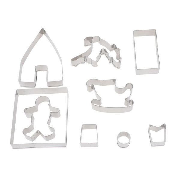 baking moulds 9pcs stainless steel cookie cutters set 3d christmas biscuit mold diy tools for fondant dough candy pastry
baking moulds 9pcs stainless steel cookie cutters set 3d christmas biscuit mold diy tools for fondant dough candy pastry