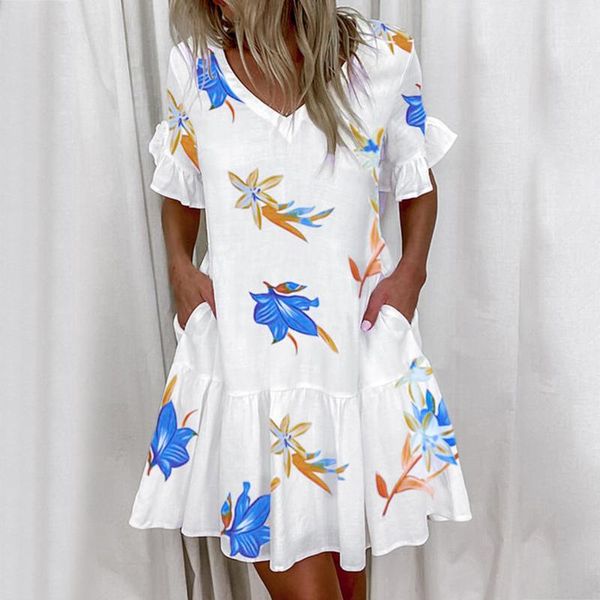 maternity dresses women 2021 boho elegant dress v-neck casual short sleeve pleated ruffles mini pregnancy vestidos de mujer, White
maternity dresses women 2021 boho elegant dress v-neck casual short sleeve pleated ruffles mini pregnancy vestidos de mujer, White