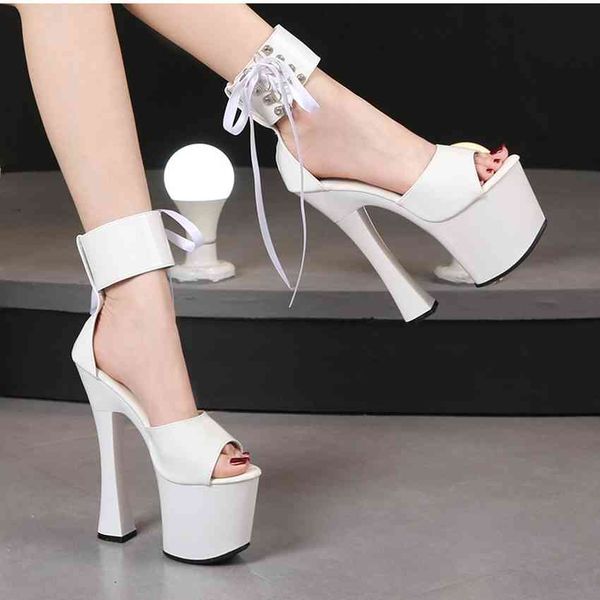 dress shoes super high heels lace-up platform women sandals summer candy color walk show nightclub pole dance open toe stripper pk, Black
dress shoes super high heels lace-up platform women sandals summer candy color walk show nightclub pole dance open toe stripper pk, Black