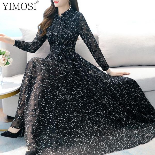 casual dresses 2021 chic polka dot women chiffon dress ladies elegant summer autumn long sleeve high waist plus size maxi, Black;gray
casual dresses 2021 chic polka dot women chiffon dress ladies elegant summer autumn long sleeve high waist plus size maxi, Black;gray