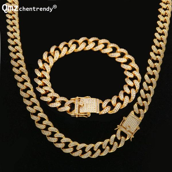 earrings & necklace hip hop 12mm bling fully iced out miami cuban link chain mens bracelet hipster cz clasp jewelry sets drop, Silver
earrings & necklace hip hop 12mm bling fully iced out miami cuban link chain mens bracelet hipster cz clasp jewelry sets drop, Silver