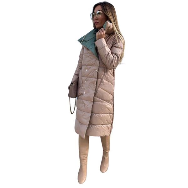 warm thick ladies duck down coat jacket x-long ultra light women parka windbreaker two ways outwear overcoats d30 women's & parkas, Black
warm thick ladies duck down coat jacket x-long ultra light women parka windbreaker two ways outwear overcoats d30 women's & parkas, Black