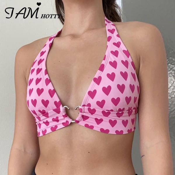 women's tanks & camis y2k pink heart print metal buckle tube halter corset crop women kawaii backless beach bustier bra tie-up iamt, White
women's tanks & camis y2k pink heart print metal buckle tube halter corset crop women kawaii backless beach bustier bra tie-up iamt, White
