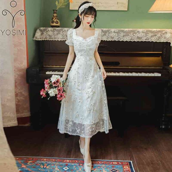 yosimi floral embroidery dress summer short sleeve square collar mid-calf fit and flare voile long women 210604, Black;gray
yosimi floral embroidery dress summer short sleeve square collar mid-calf fit and flare voile long women 210604, Black;gray