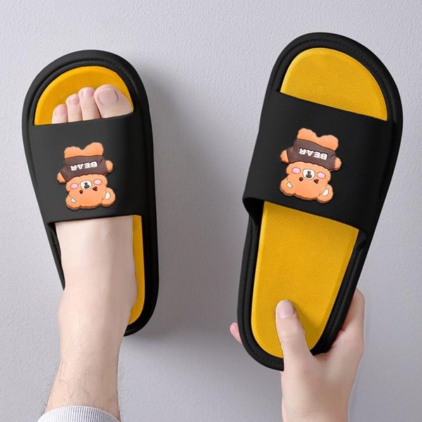 slippers summer women anti slip comfortable female causal sandals soft bottom cartoon bear fashion flip flops large size, Black
slippers summer women anti slip comfortable female causal sandals soft bottom cartoon bear fashion flip flops large size, Black
