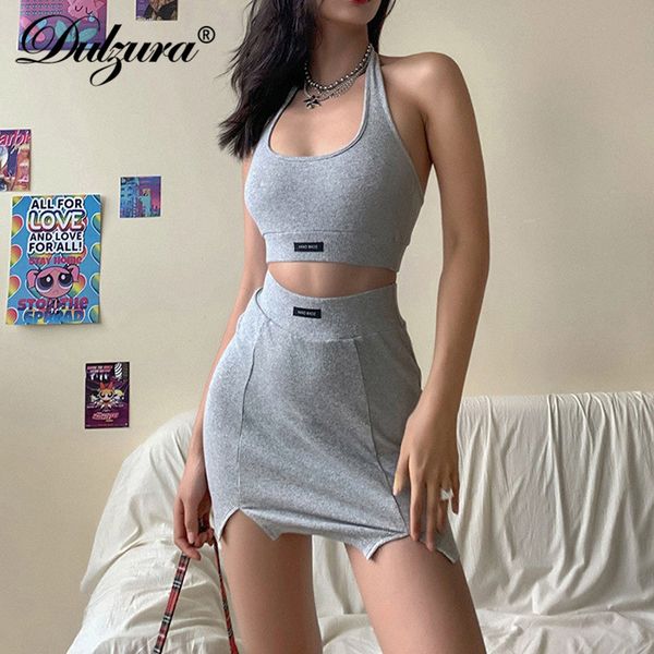 dulzura ribbed knitted letter women two piece set crop halter backless mini skirt bodycon streetwear club party outfit, Black;white
dulzura ribbed knitted letter women two piece set crop halter backless mini skirt bodycon streetwear club party outfit, Black;white