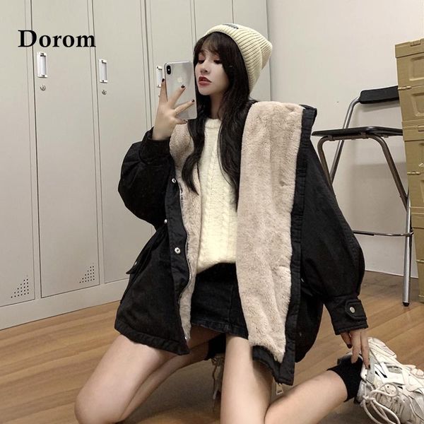 women's down & parkas 2021 winter jacket women thick warm loose cotton parka coat korean style casual large fur collar hooded jackets, Black
women's down & parkas 2021 winter jacket women thick warm loose cotton parka coat korean style casual large fur collar hooded jackets, Black
