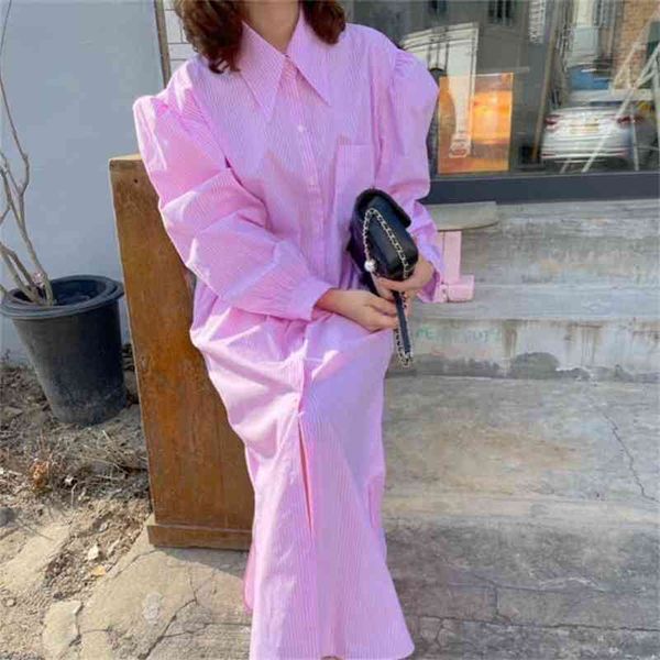 loose crazy style solid long dress women turn down collar sleeve single breast vestidos high waist hip a line robe 210422, Black;gray
loose crazy style solid long dress women turn down collar sleeve single breast vestidos high waist hip a line robe 210422, Black;gray