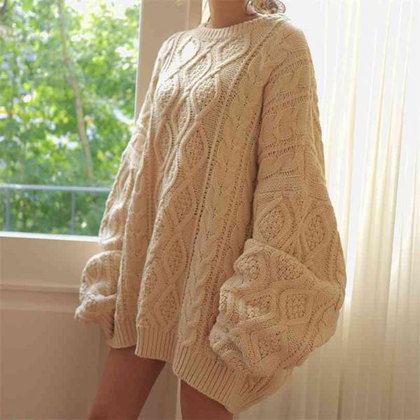 colorfaith winter spring women pullovers sweater oversize knitted lanternsleeve solid minimalist knitwear sw7418 210922, White;black
colorfaith winter spring women pullovers sweater oversize knitted lanternsleeve solid minimalist knitwear sw7418 210922, White;black