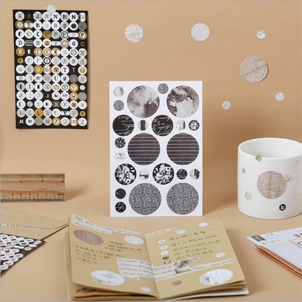 1pack bronzing retro english decorative round letter hand account stickers stationery vintage diy scrapbooking diary gift wrap
1pack bronzing retro english decorative round letter hand account stickers stationery vintage diy scrapbooking diary gift wrap