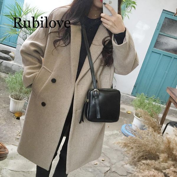 women's trench coats rubilove thin wool blend coat women long sleeve turn-down collar outwear jacket casual autumn winter elegant overc, Tan;black
women's trench coats rubilove thin wool blend coat women long sleeve turn-down collar outwear jacket casual autumn winter elegant overc, Tan;black