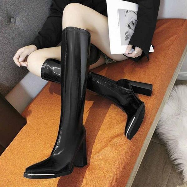 boots 2021 women's leather side zipper knee high heel fashion beautiful ladies size 35-40, Black
boots 2021 women's leather side zipper knee high heel fashion beautiful ladies size 35-40, Black