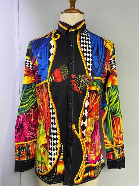 men's casual shirts fashions wz1247 men's luxury runway famous european design party clothing c3ah, White;black
men's casual shirts fashions wz1247 men's luxury runway famous european design party clothing c3ah, White;black
