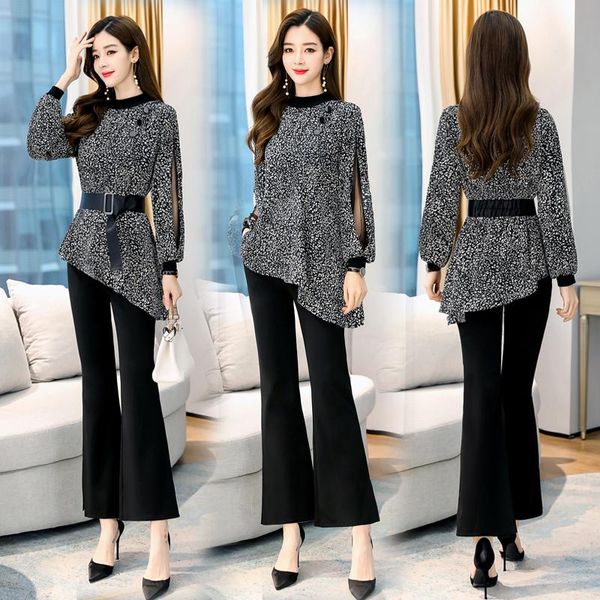 womens and blouses elegant trouser suits for ladies ensemble femme survetement woman lady suit office women's two piece pants, White
womens and blouses elegant trouser suits for ladies ensemble femme survetement woman lady suit office women's two piece pants, White