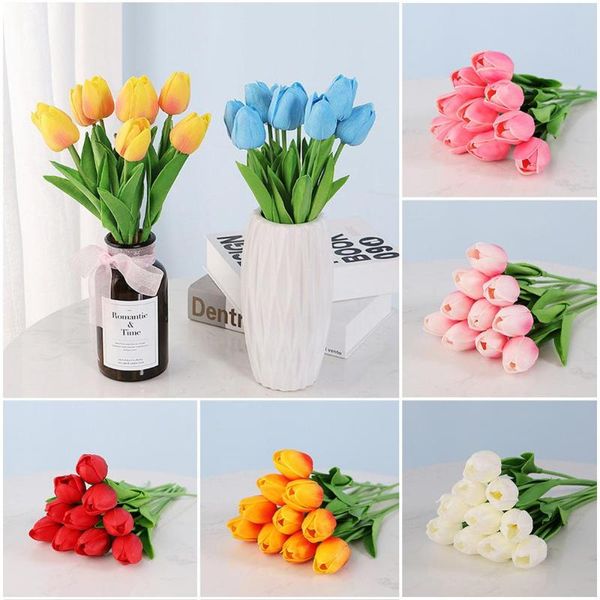 decorative flowers & wreaths 10pcs tulip artificial flower real touch bouquet fake for wedding decoration home garen decor
decorative flowers & wreaths 10pcs tulip artificial flower real touch bouquet fake for wedding decoration home garen decor